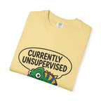 Whimsical Unisex T-Shirt, Currently Unsupervised Shirt, Fun Gift for Teens, Robot Graphic Tee, Casual Everyday Wear