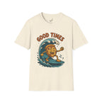 Surfing Cookie T-Shirt | Unisex Softstyle Tee | Fun Summer Vibes, Beach Life, Gift for Foodies, Good Times Shirt