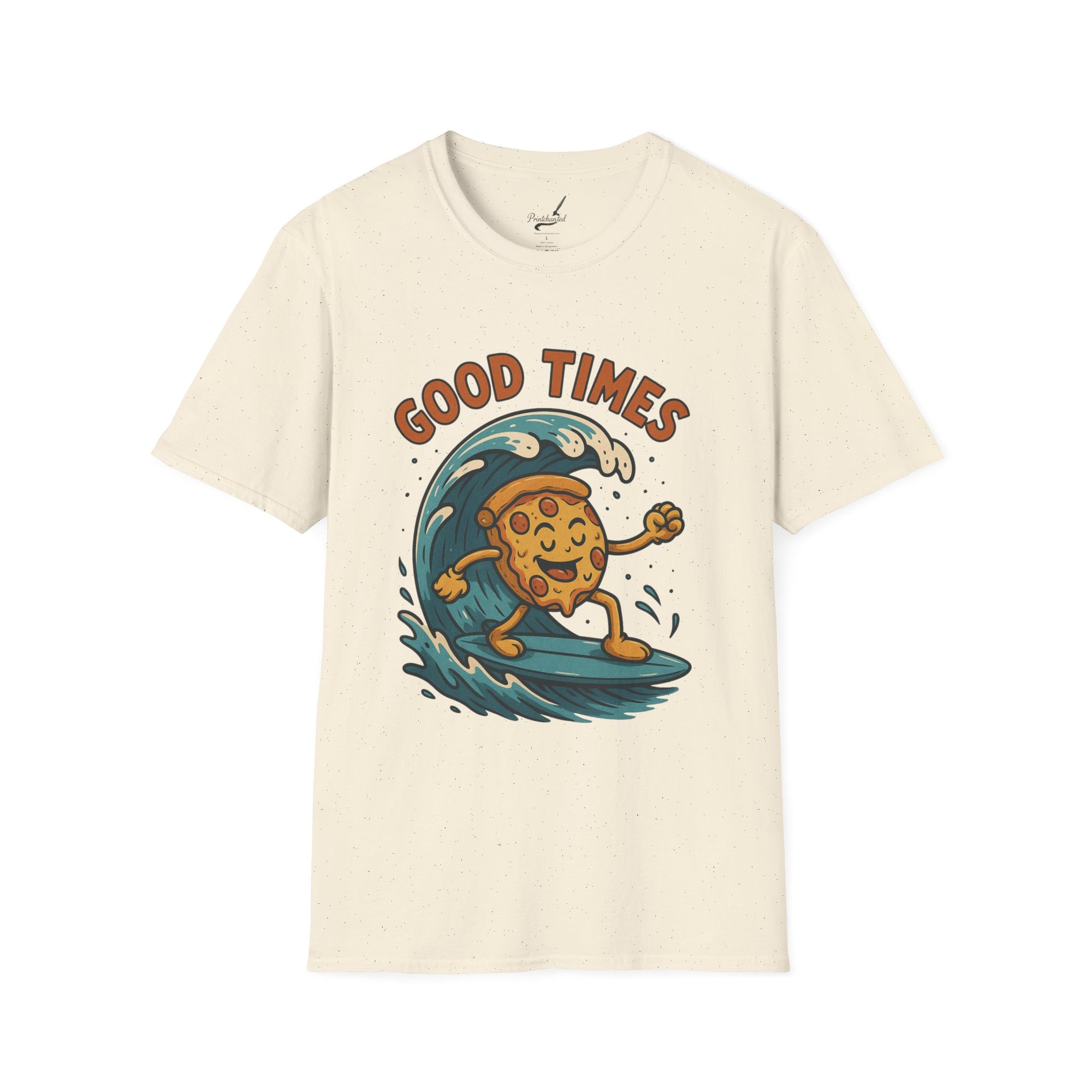 Surfing Cookie T-Shirt | Unisex Softstyle Tee | Fun Summer Vibes, Beach Life, Gift for Foodies, Good Times Shirt