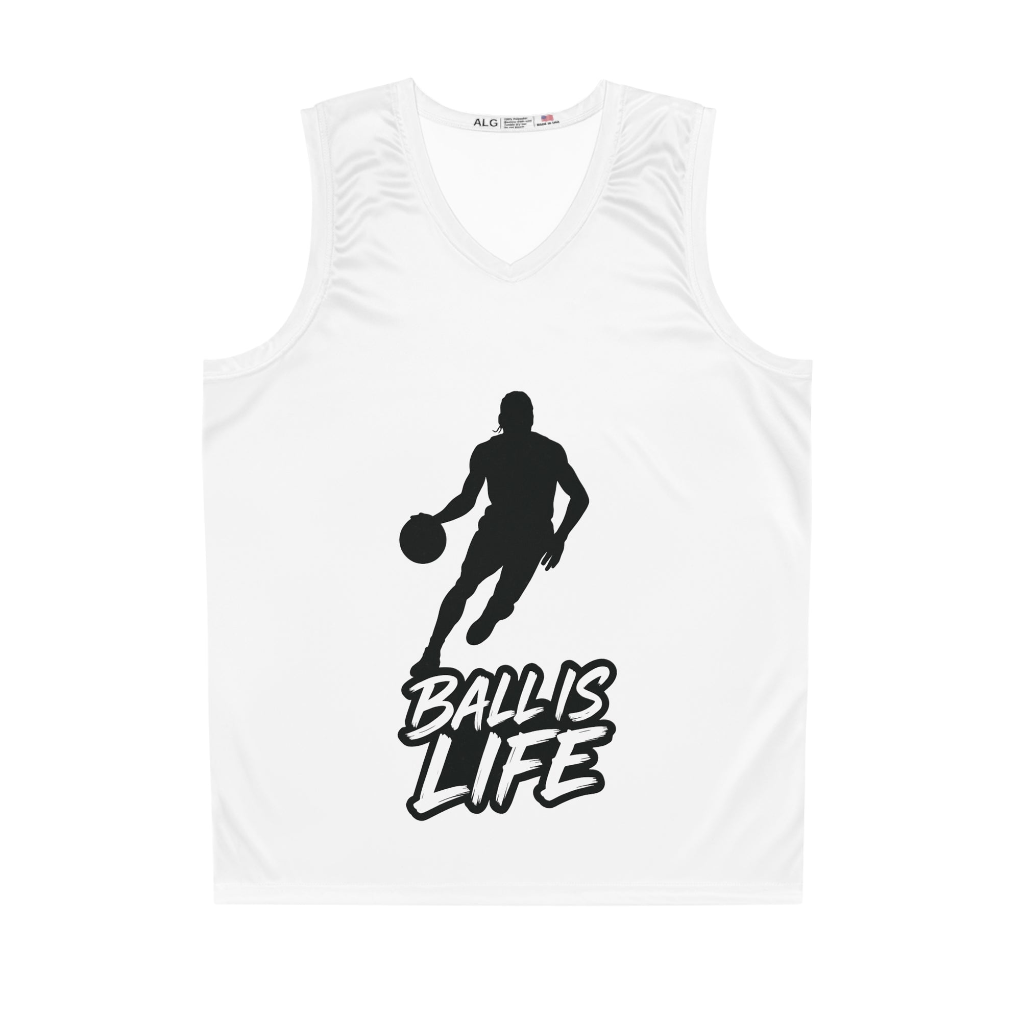 Basketball Jersey - "Ball Is Life" AOP, Sports Apparel, Gift for Hoopers, Athletic Wear, Basketball Fan Gear
