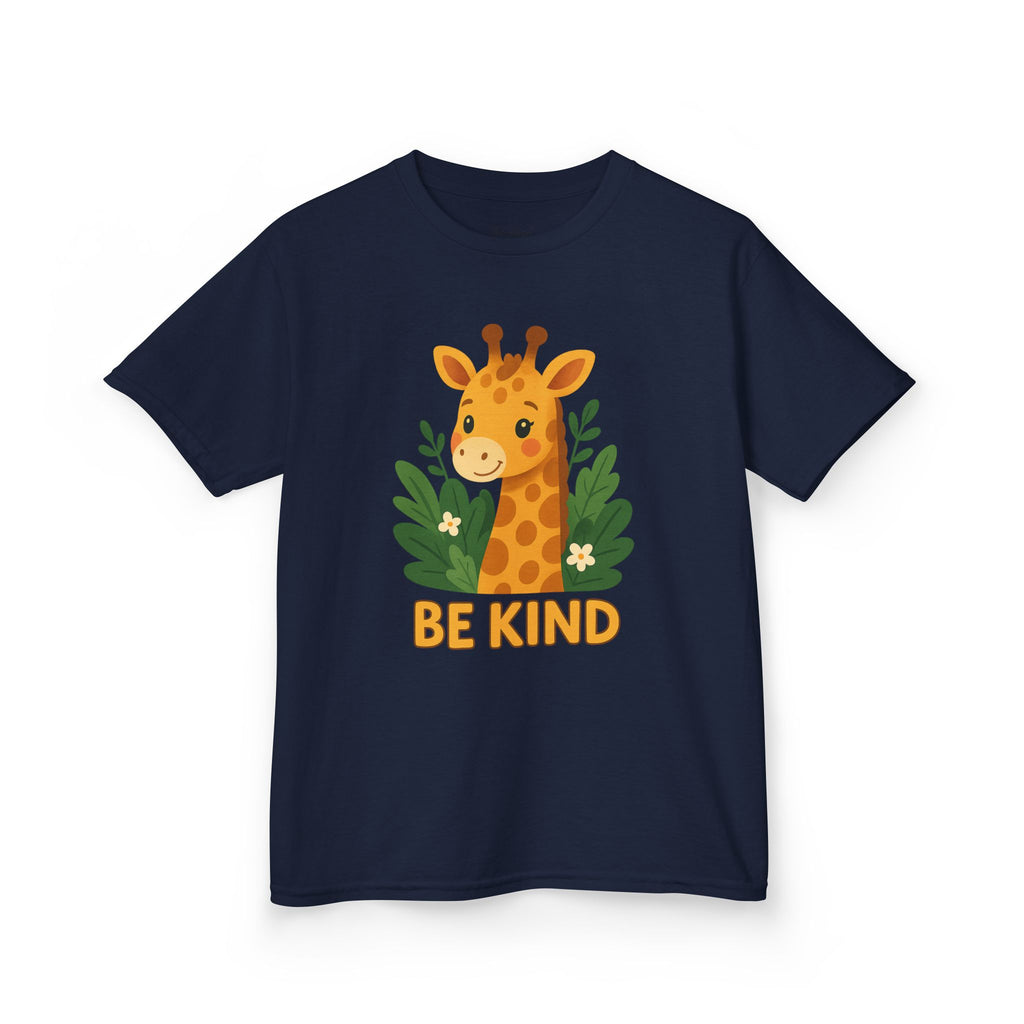 Kids Giraffe Tee - Be Kind T-Shirt, Children's Graphic Tee, Eco-Friendly Cotton Tee, Gift for Kids, Toddler Birthday Shirt
