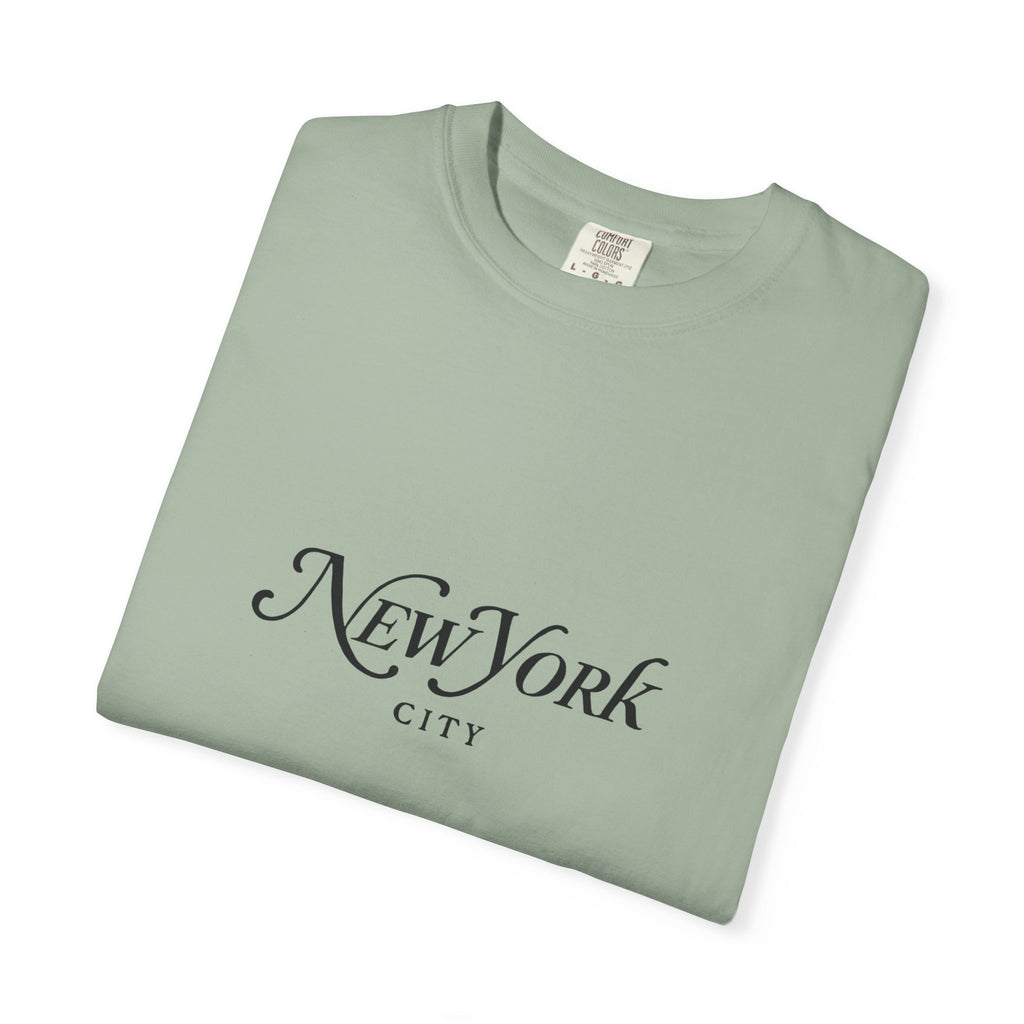 New York City Garment-Dyed Unisex T-Shirt, Trendy NYC Tee, Casual Summer Wear, Gift for Travelers, Urban Fashion
