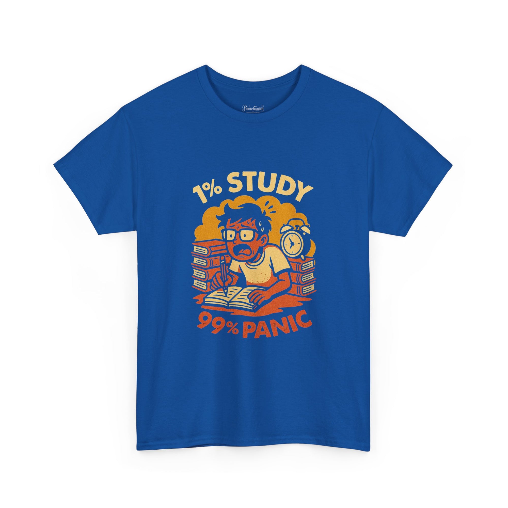 Study Panic Tee - Unisex Heavy Cotton Tee, Perfect for Students, Back to School, Stress Relief Gift, Study Humor Apparel, Exam Season [...]