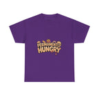 Permanently Hungry Tee, Funny Unisex Cotton T-Shirt, Gift for Food Lovers, Casual Wear, Quirky Humor Apparel