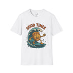 Surfing Cookie T-Shirt | Unisex Softstyle Tee | Fun Summer Vibes, Beach Life, Gift for Foodies, Good Times Shirt