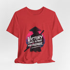 Victory Comes to Those Who Prepare Tee, Motivational T-Shirt, Unisex Graphic Tee, Inspirational Casual Wear, Gift for Gamers and Coaches