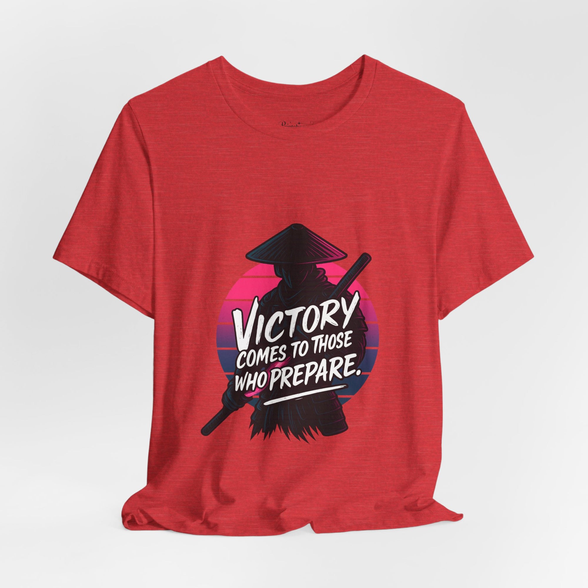Victory Comes to Those Who Prepare Tee, Motivational T-Shirt, Unisex Graphic Tee, Inspirational Casual Wear, Gift for Gamers and Coaches