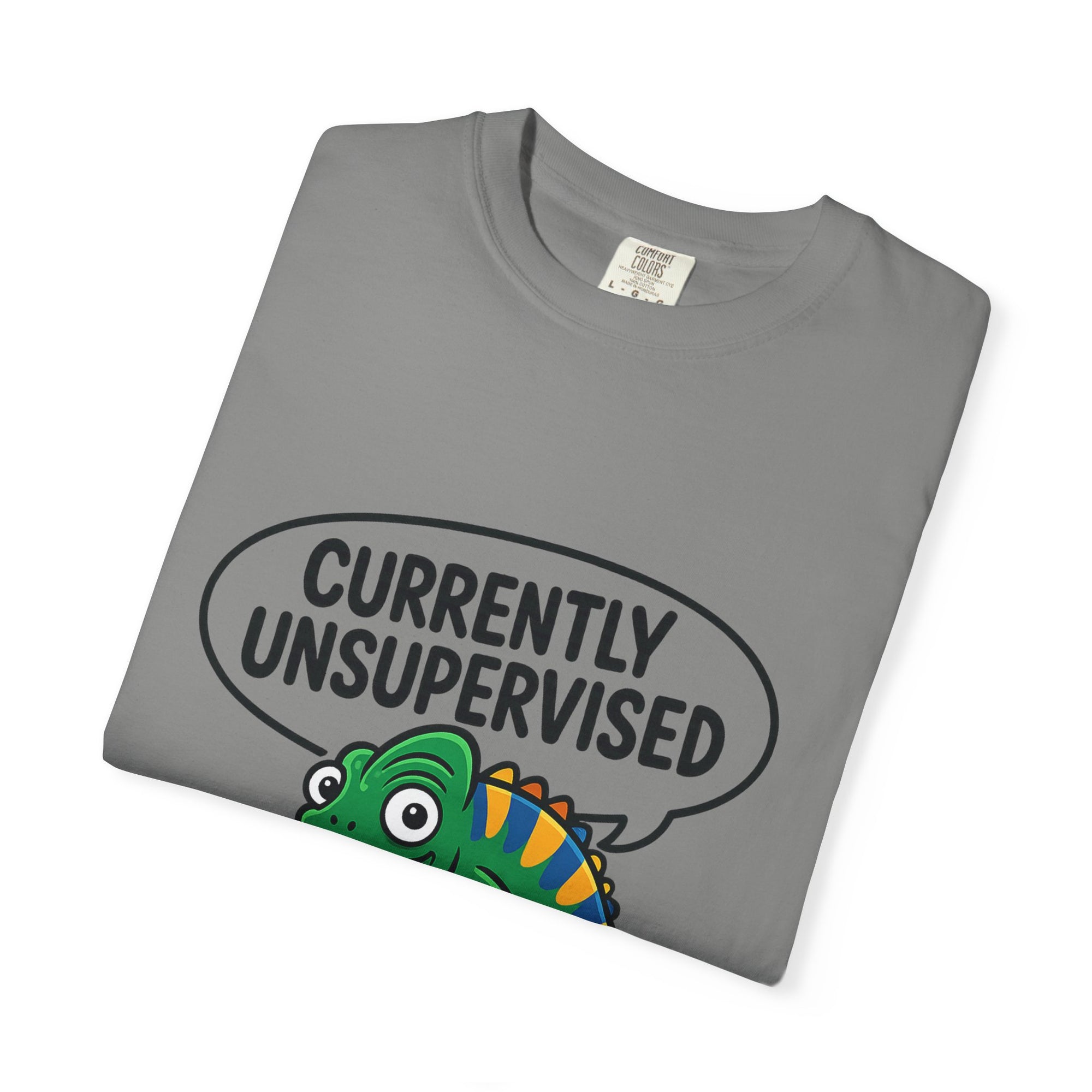 Whimsical Unisex T-Shirt, Currently Unsupervised Shirt, Fun Gift for Teens, Robot Graphic Tee, Casual Everyday Wear