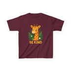 Kids Giraffe Tee - Be Kind T-Shirt, Children's Graphic Tee, Eco-Friendly Cotton Tee, Gift for Kids, Toddler Birthday Shirt