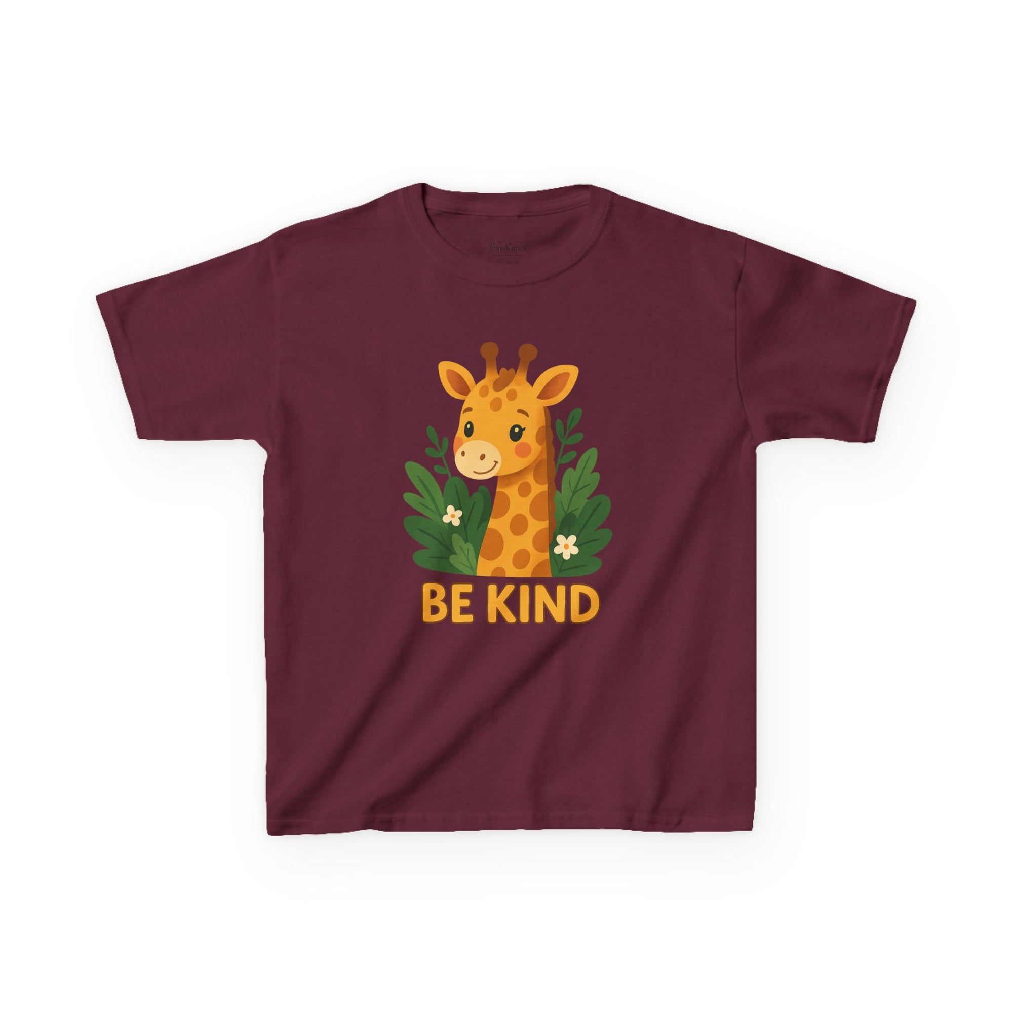 Kids Giraffe Tee - Be Kind T-Shirt, Children's Graphic Tee, Eco-Friendly Cotton Tee, Gift for Kids, Toddler Birthday Shirt