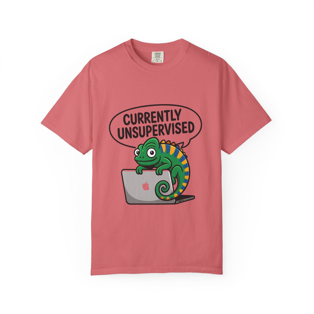 Whimsical Unisex T-Shirt, Currently Unsupervised Shirt, Fun Gift for Teens, Robot Graphic Tee, Casual Everyday Wear
