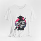 Victory Comes to Those Who Prepare Tee, Motivational T-Shirt, Unisex Graphic Tee, Inspirational Casual Wear, Gift for Gamers and Coaches