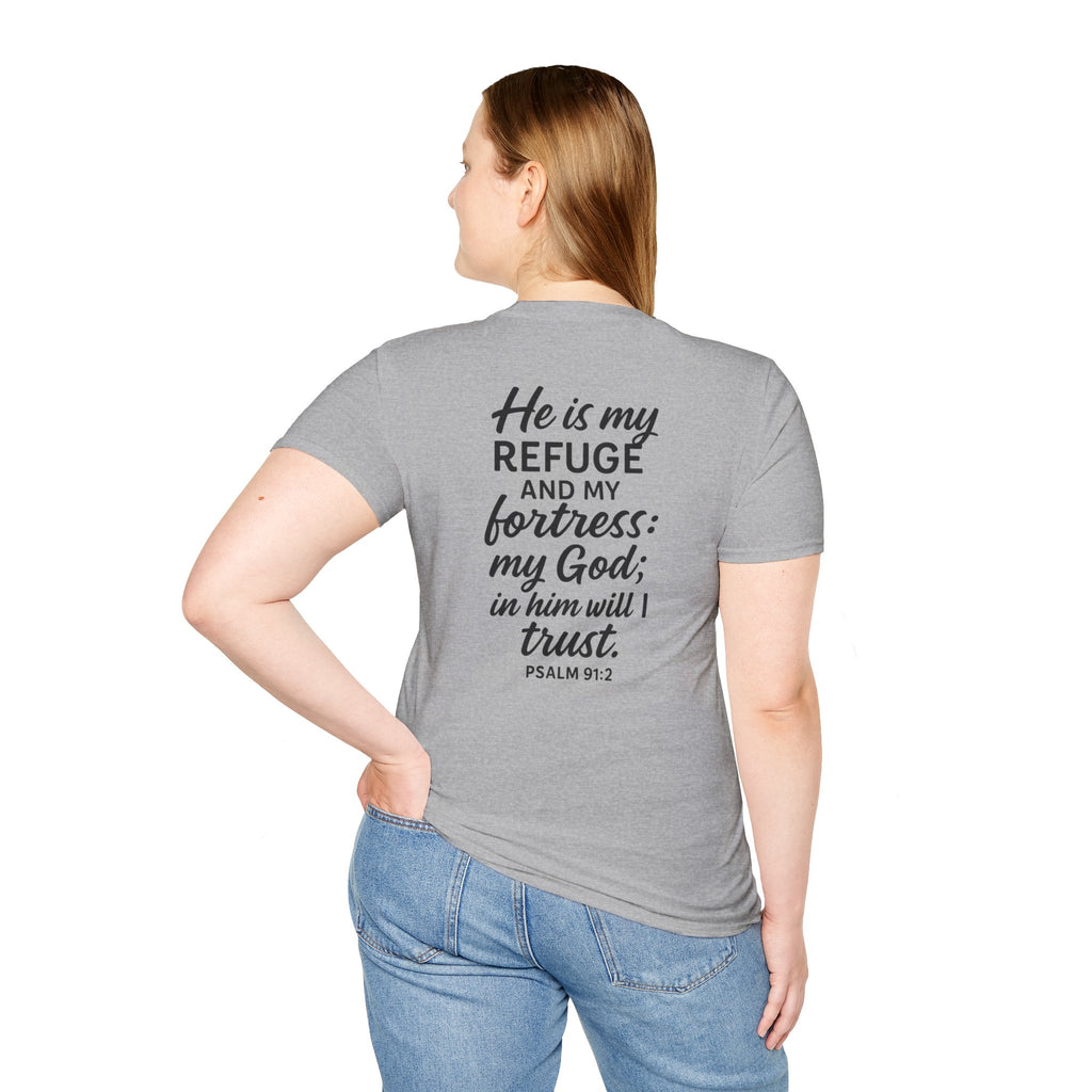 Faith-Inspired Unisex Softstyle T-Shirt, Inspirational Graphic Tee, Christian Apparel, Unique Gift for Believers, Everyday Comfort Wear