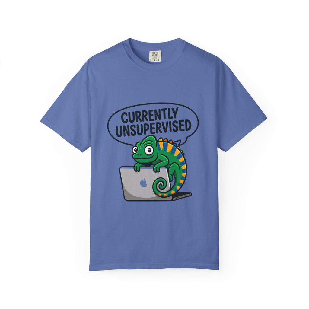 Whimsical Unisex T-Shirt, Currently Unsupervised Shirt, Fun Gift for Teens, Robot Graphic Tee, Casual Everyday Wear