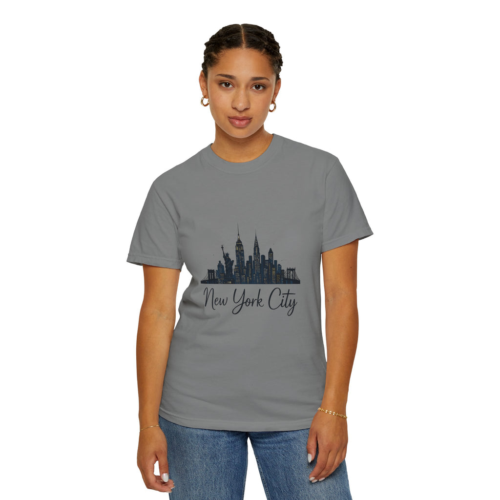 New York City Skyline Unisex T-Shirt, Casual City Tee, NYC Souvenir Shirt, Travel Gift, Urban Fashion Top