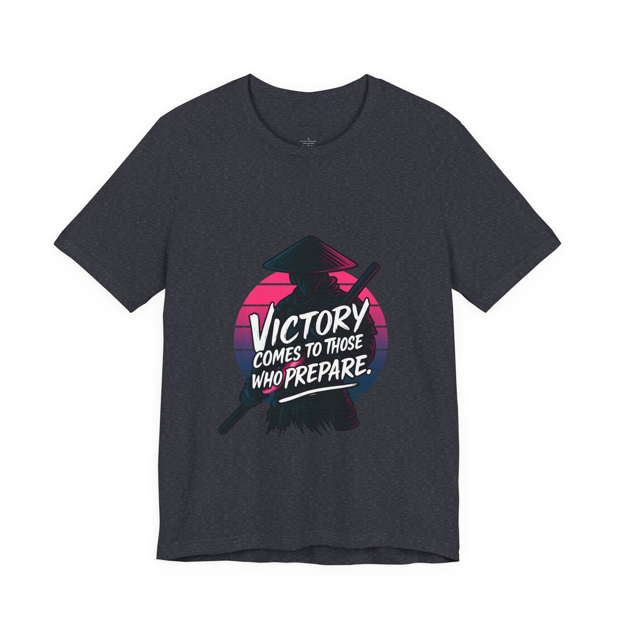 Victory Comes to Those Who Prepare Tee, Motivational T-Shirt, Unisex Graphic Tee, Inspirational Casual Wear, Gift for Gamers and Coaches