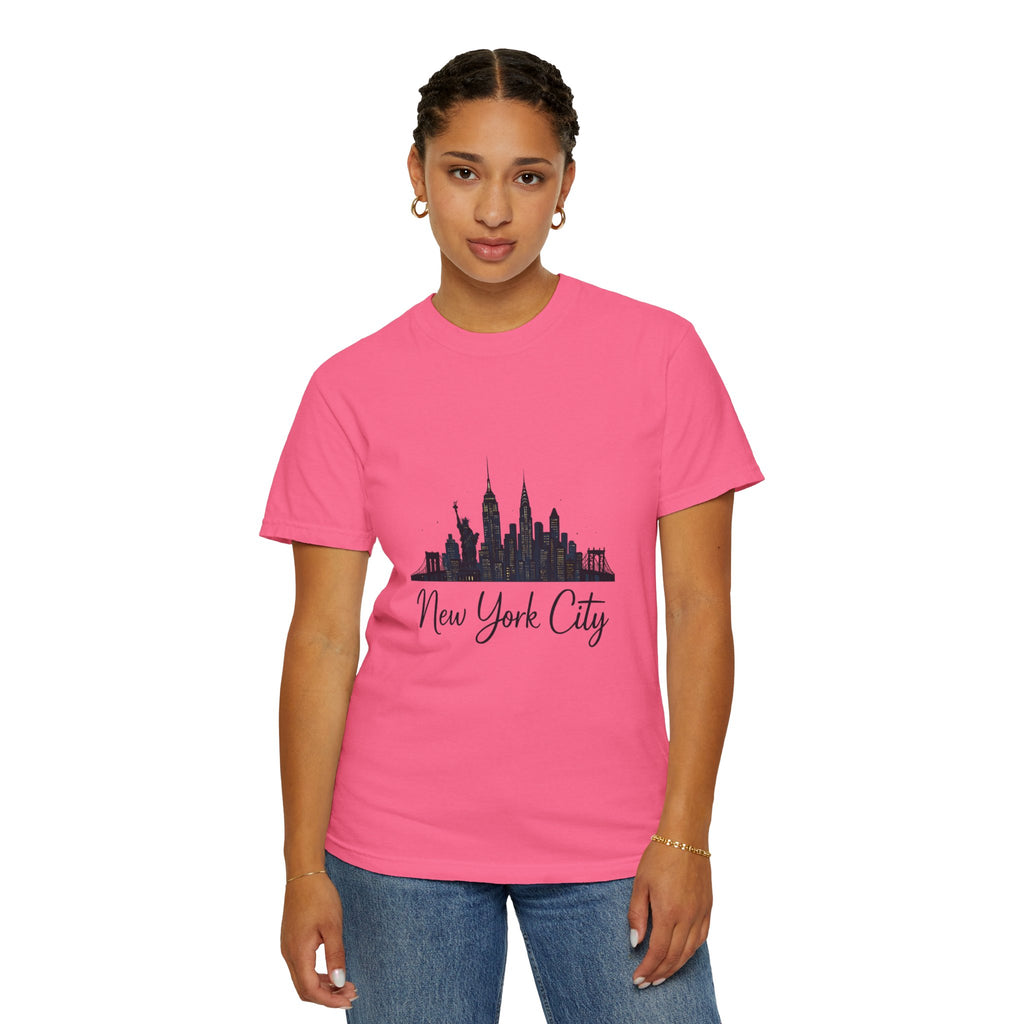 New York City Skyline Unisex T-Shirt, Casual City Tee, NYC Souvenir Shirt, Travel Gift, Urban Fashion Top