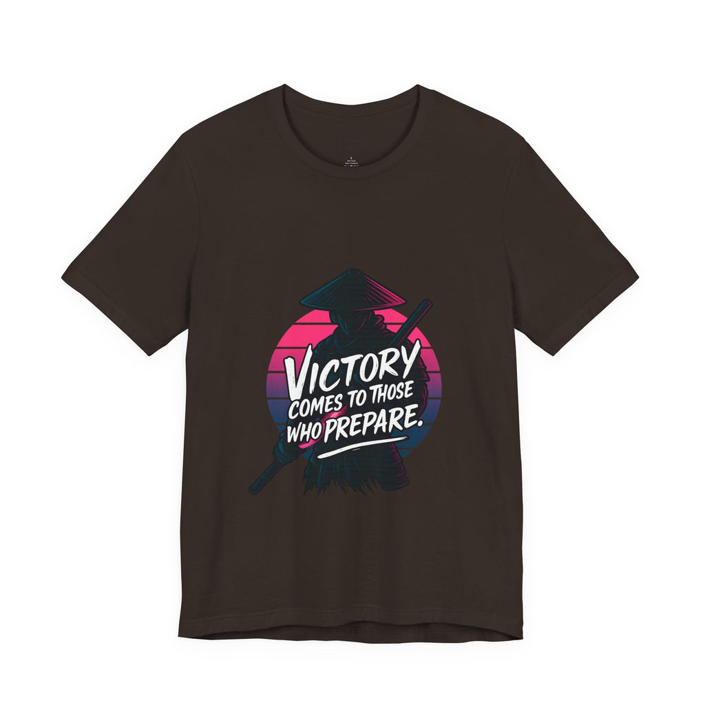 Victory Comes to Those Who Prepare Tee, Motivational T-Shirt, Unisex Graphic Tee, Inspirational Casual Wear, Gift for Gamers and Coaches