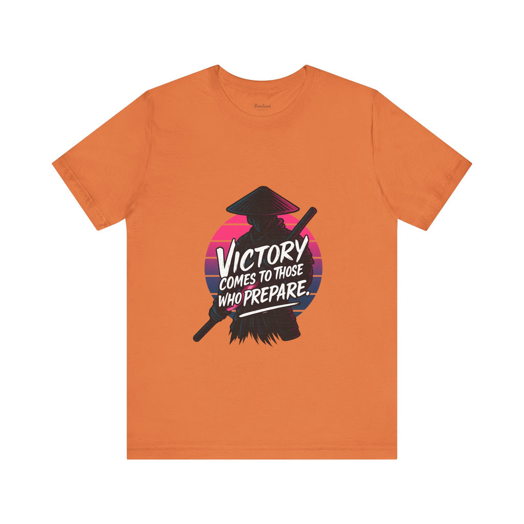 Victory Comes to Those Who Prepare Tee, Motivational T-Shirt, Unisex Graphic Tee, Inspirational Casual Wear, Gift for Gamers and Coaches