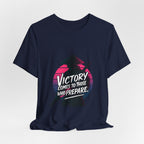 Victory Comes to Those Who Prepare Tee, Motivational T-Shirt, Unisex Graphic Tee, Inspirational Casual Wear, Gift for Gamers and Coaches