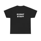 Event Staff Unisex Heavy Cotton Tee - Perfect for Teamwork, Volunteer Events, Festivals, Concerts, Custom Uniforms
