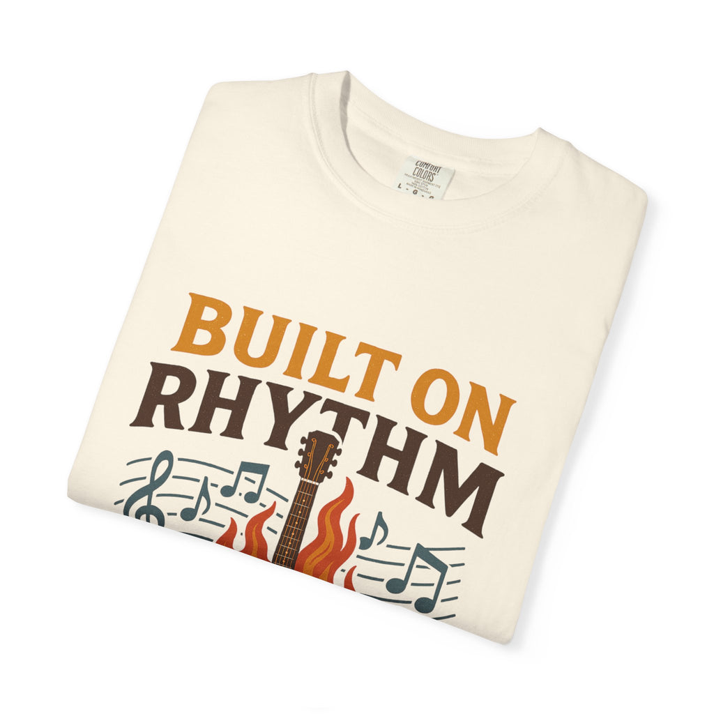 Rhythmic Fire T-Shirt, Music Lover Tee, Festival Apparel, Unisex Gift, Casual Wear, Band Merchandise