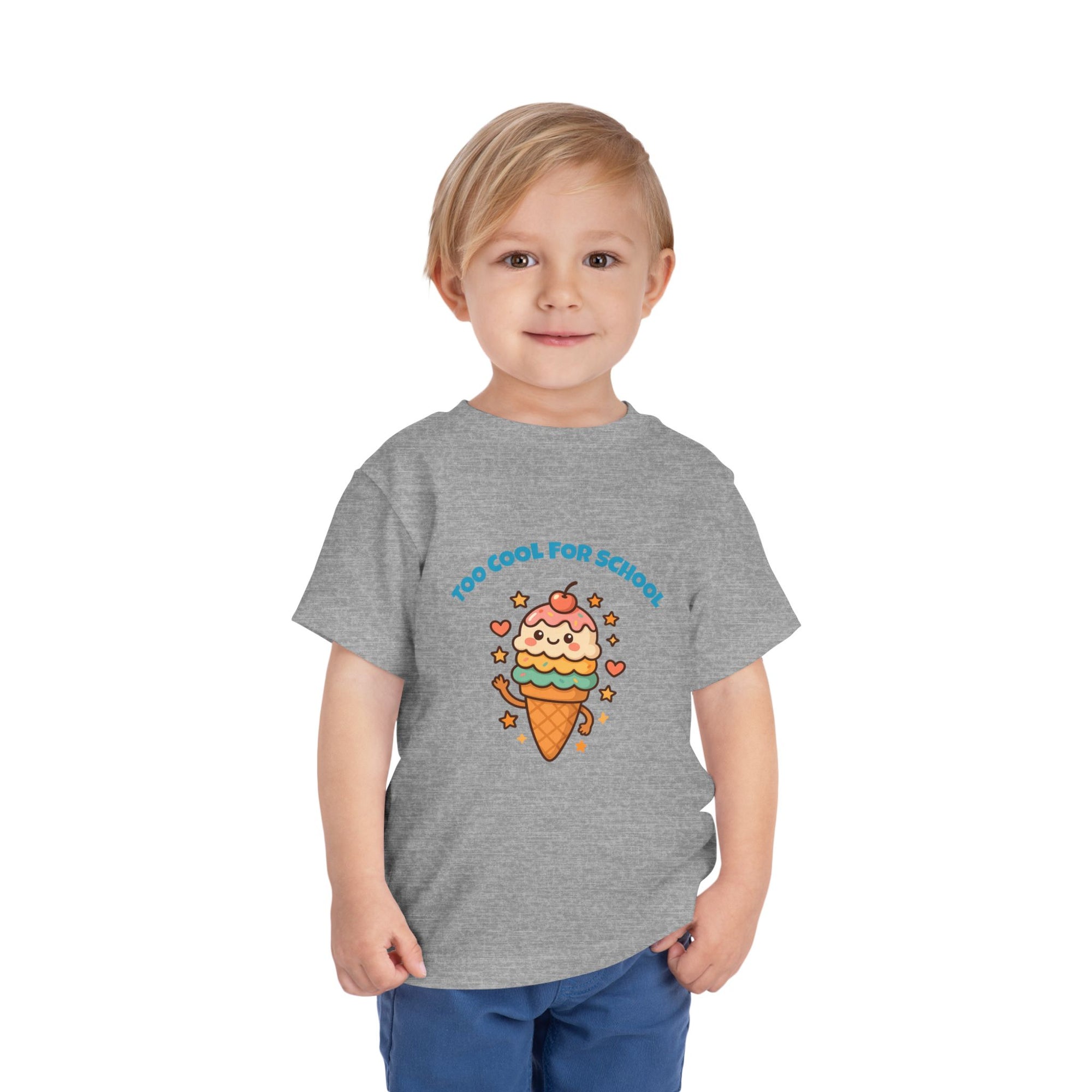 Cute Ice Cream Toddler Tee, Kids Summer Shirt, Birthday Gift, Playdate Outfit, Fun Cartoon T-Shirt, Sweet Toddler Clothing