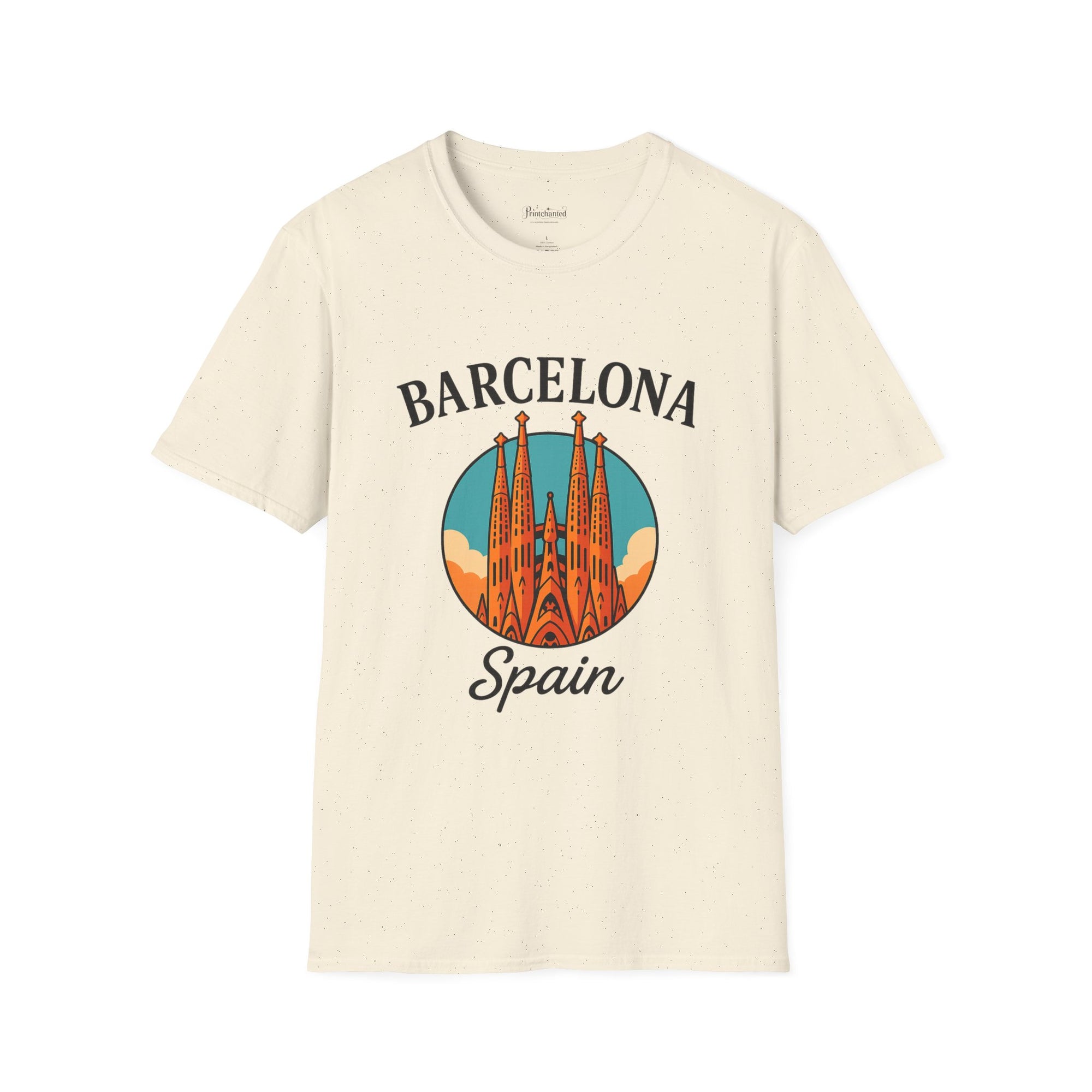 Barcelona Spain Unisex Softstyle T-Shirt | Travel Tee, Souvenir Shirt, Gift for Travelers, Vacation Apparel, Summer Outfit