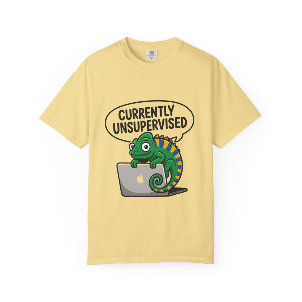 Whimsical Unisex T-Shirt, Currently Unsupervised Shirt, Fun Gift for Teens, Robot Graphic Tee, Casual Everyday Wear