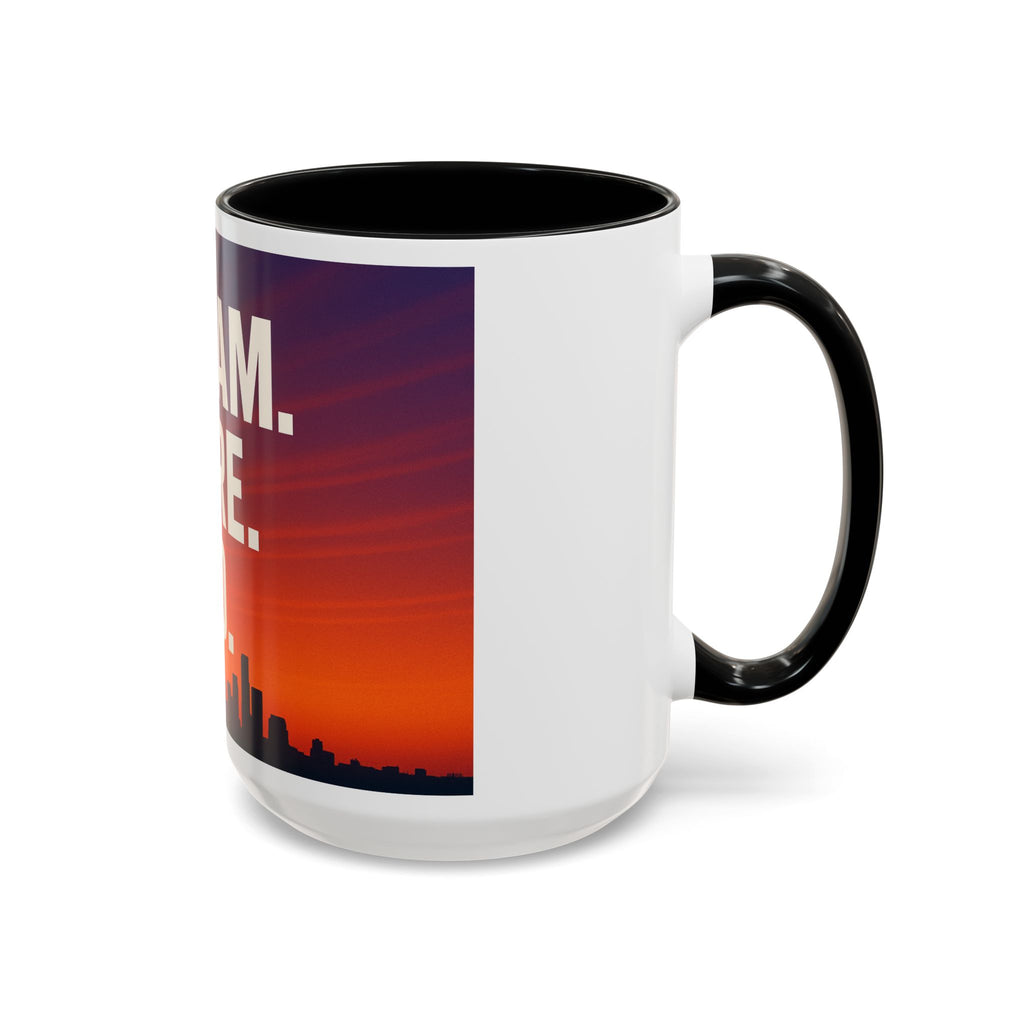 Inspiring Accent Coffee Mug - Dream, Dare, Do, Motivational Gift, Inspirational Drinkware, Sunset Design, Home Office Decor