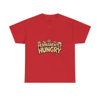 Permanently Hungry Tee, Funny Unisex Cotton T-Shirt, Gift for Food Lovers, Casual Wear, Quirky Humor Apparel