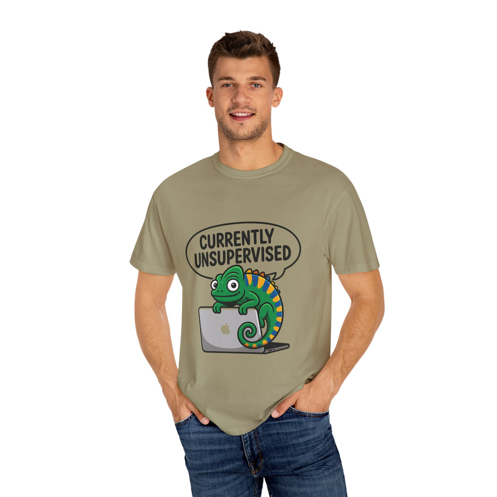Whimsical Unisex T-Shirt, Currently Unsupervised Shirt, Fun Gift for Teens, Robot Graphic Tee, Casual Everyday Wear