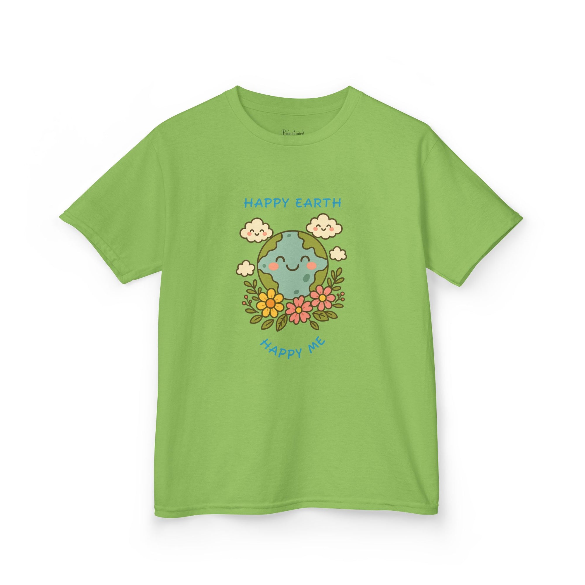 Cute Earth Day Kids Tee, Whimsical Children's T-Shirt, Eco-Friendly Apparel, Floral Children's Wear, Gift for Earth Lovers