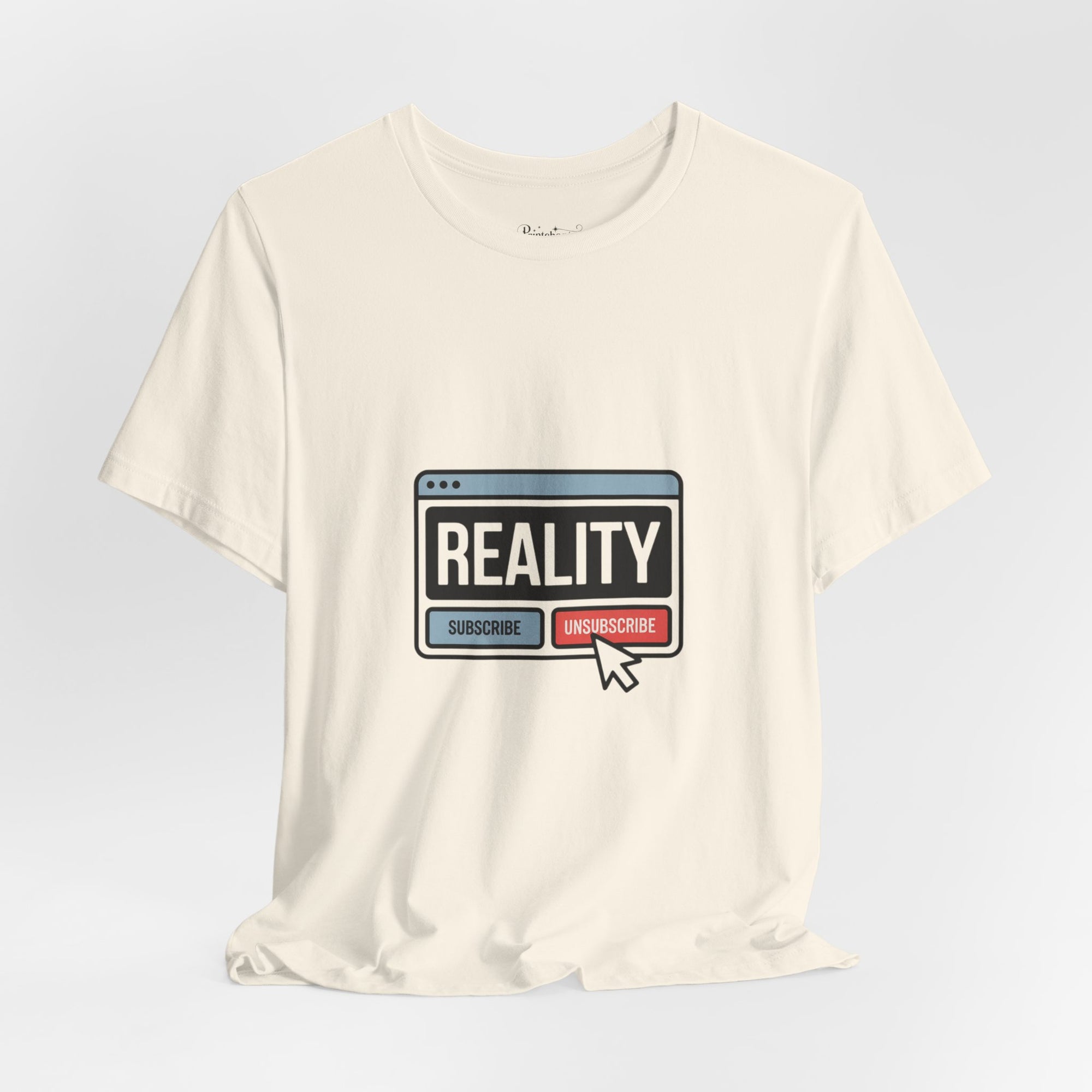 Reality Click Unisex Tee, Funny Graphic Shirt, Casual Wear, Geeky Apparel, Gift for Him/Her, Cool Tee for Everyday Style