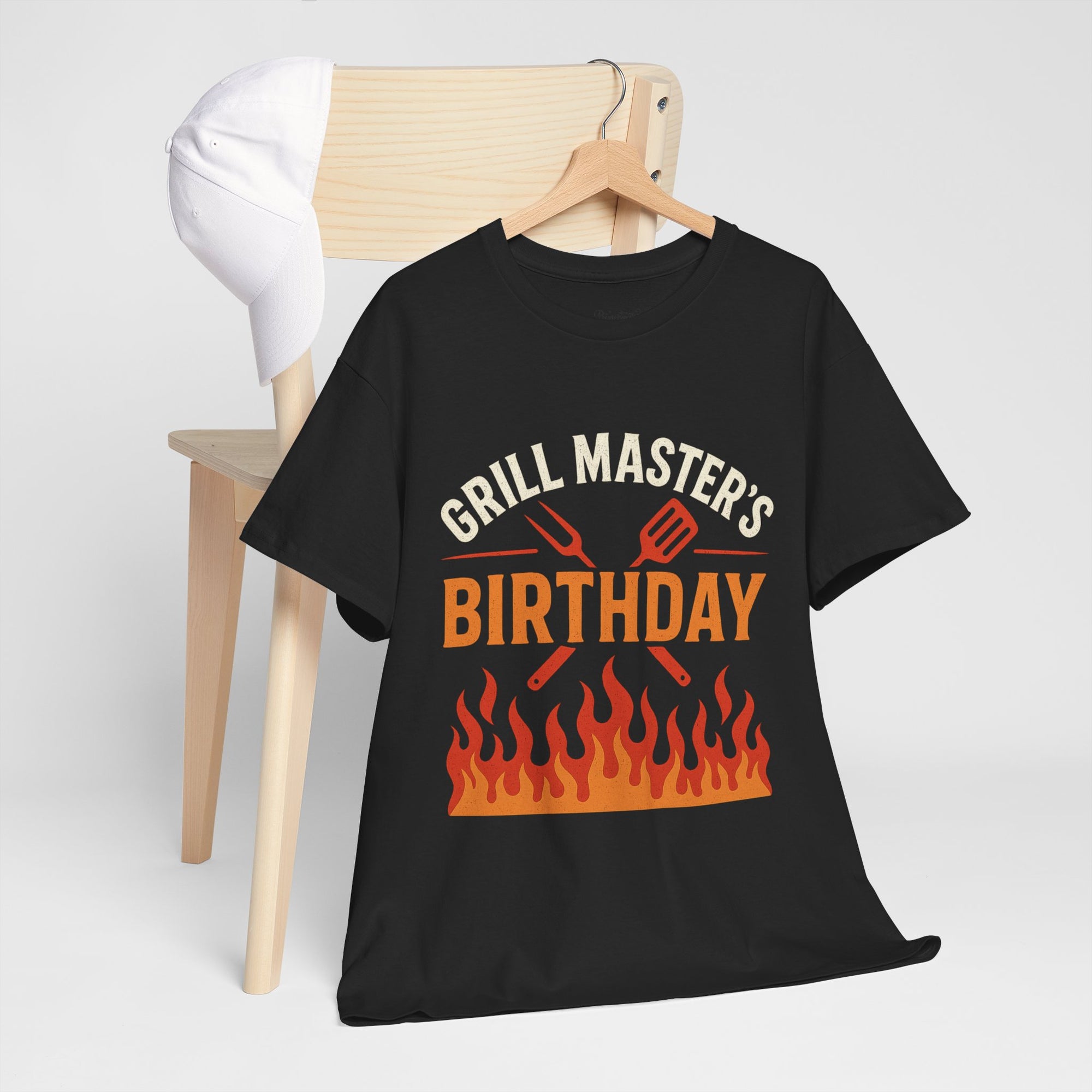 Grill Master's Birthday Tee, Funny BBQ T-Shirt, Gift for Men, Cooking Enthusiasts, Summer Party Apparel