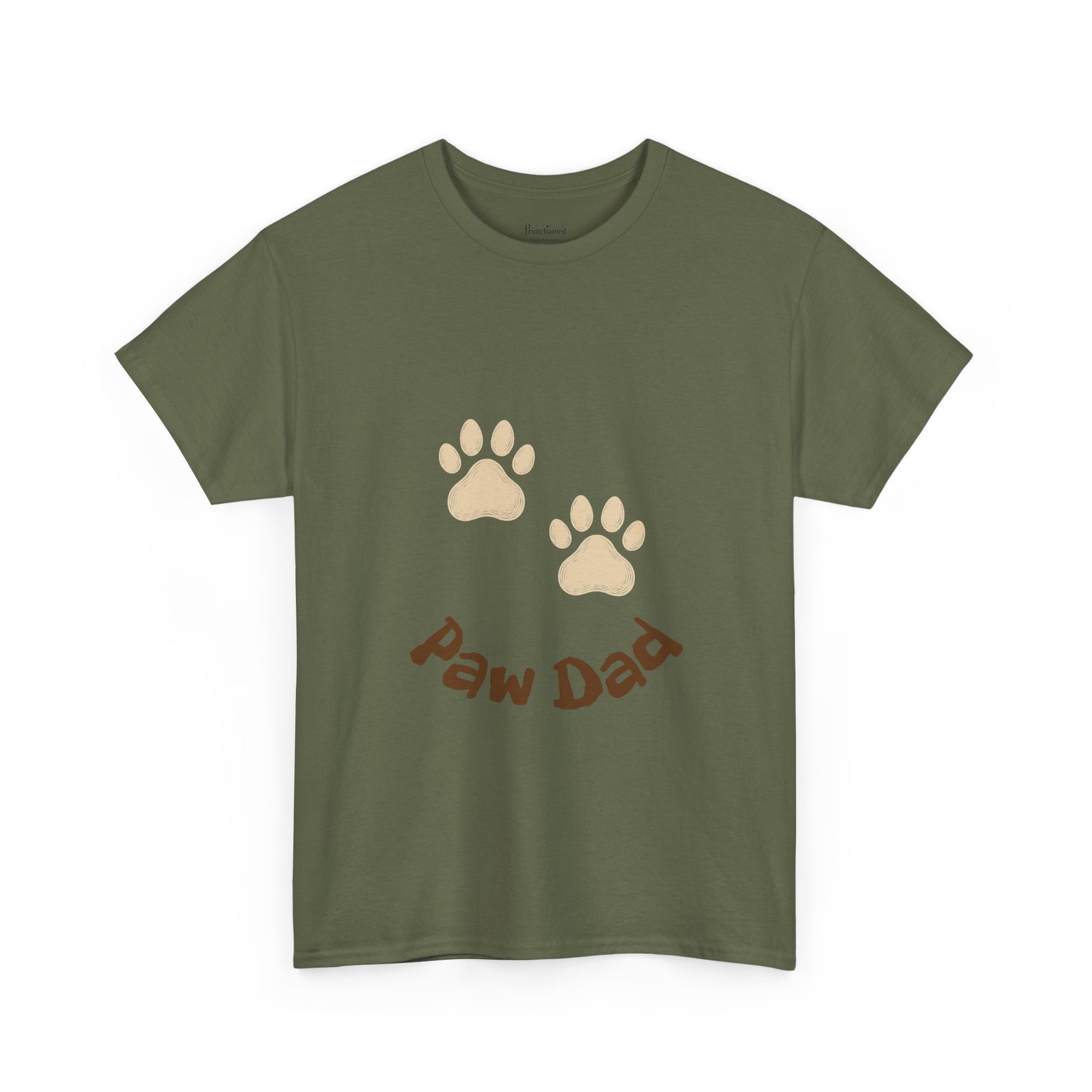 Paw Dad Unisex Tee, Dog Lover Gift Shirt, Men's Cotton T-shirt, Animal Dad Gift Top, Pet Owner Tee for Him