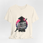 Victory Comes to Those Who Prepare Tee, Motivational T-Shirt, Unisex Graphic Tee, Inspirational Casual Wear, Gift for Gamers and Coaches