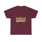 Permanently Hungry Tee, Funny Unisex Cotton T-Shirt, Gift for Food Lovers, Casual Wear, Quirky Humor Apparel