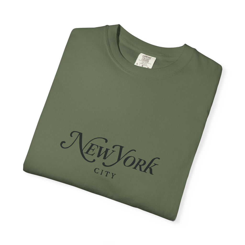 New York City Garment-Dyed Unisex T-Shirt, Trendy NYC Tee, Casual Summer Wear, Gift for Travelers, Urban Fashion