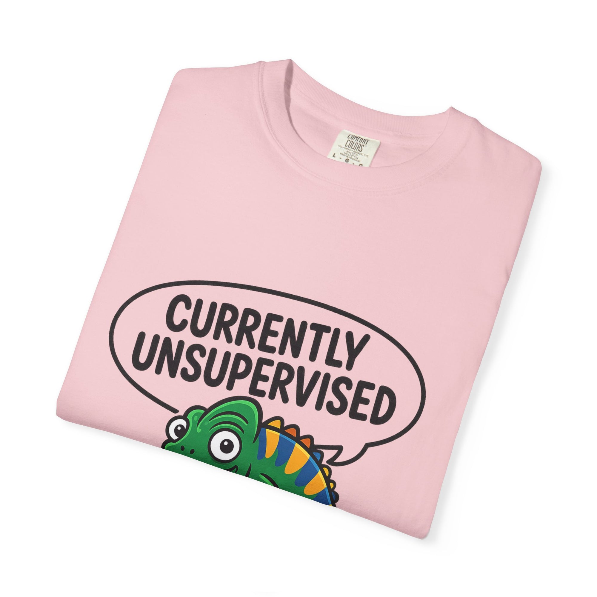 Whimsical Unisex T-Shirt, Currently Unsupervised Shirt, Fun Gift for Teens, Robot Graphic Tee, Casual Everyday Wear