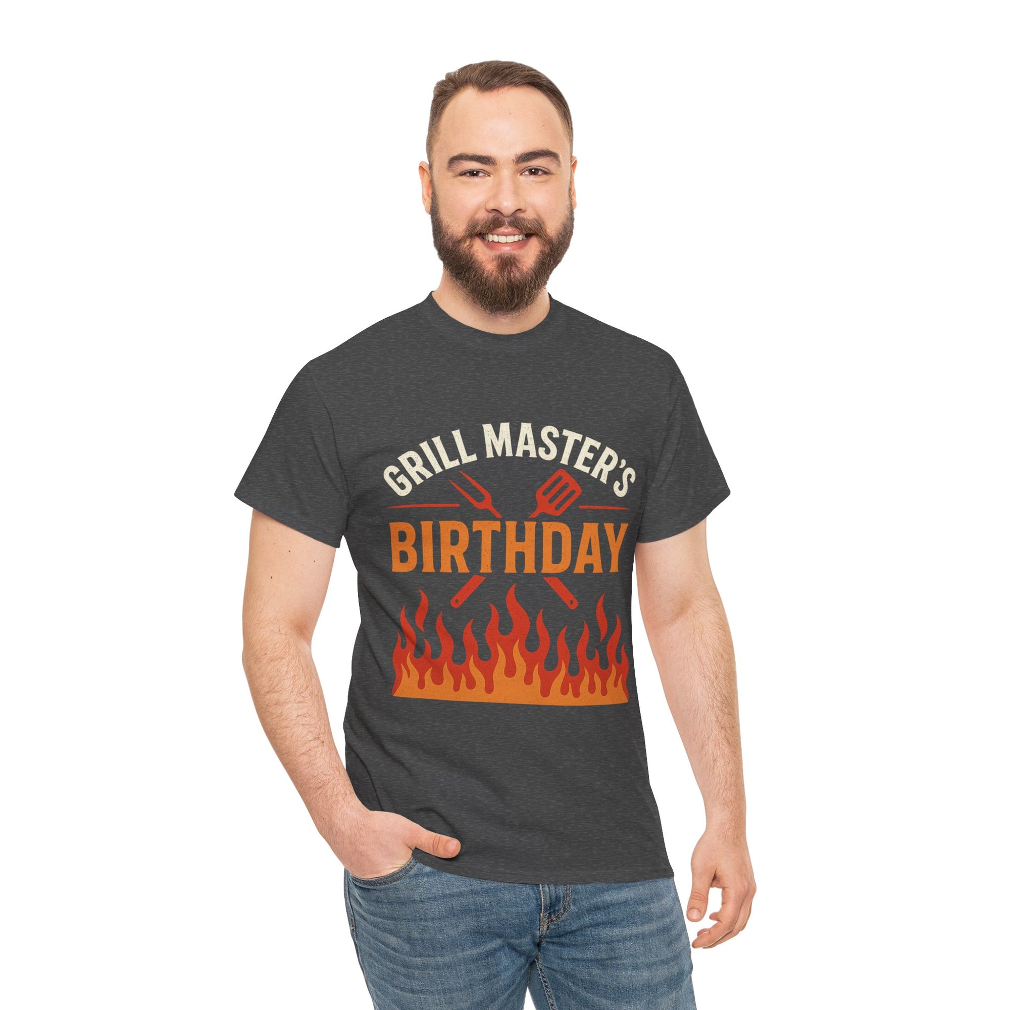 Grill Master's Birthday Tee, Funny BBQ T-Shirt, Gift for Men, Cooking Enthusiasts, Summer Party Apparel
