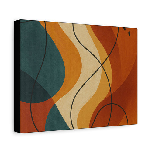 Abstract Wall Art Canvas Print, Modern Home Decor, Colorful Art, Bohemian Decor, Unique Gift for Her