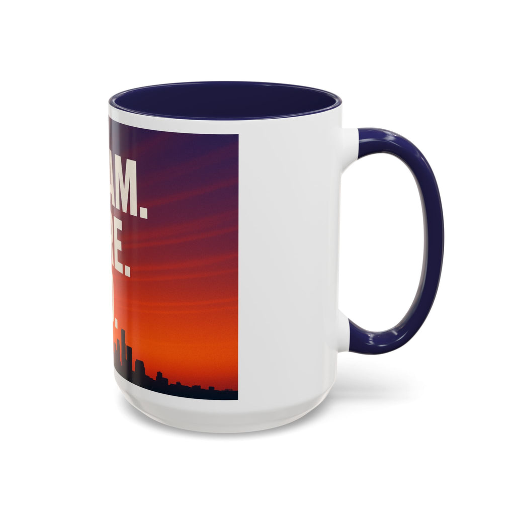 Inspiring Accent Coffee Mug - Dream, Dare, Do, Motivational Gift, Inspirational Drinkware, Sunset Design, Home Office Decor