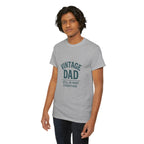 “Vintage Dad Still in Mint Condition – Funny Father’s Day Graphic Unisex Heavy Cotton T-Shirt, Retro Dad Gift Tee for Birthday, Father’s Day and other Holidays