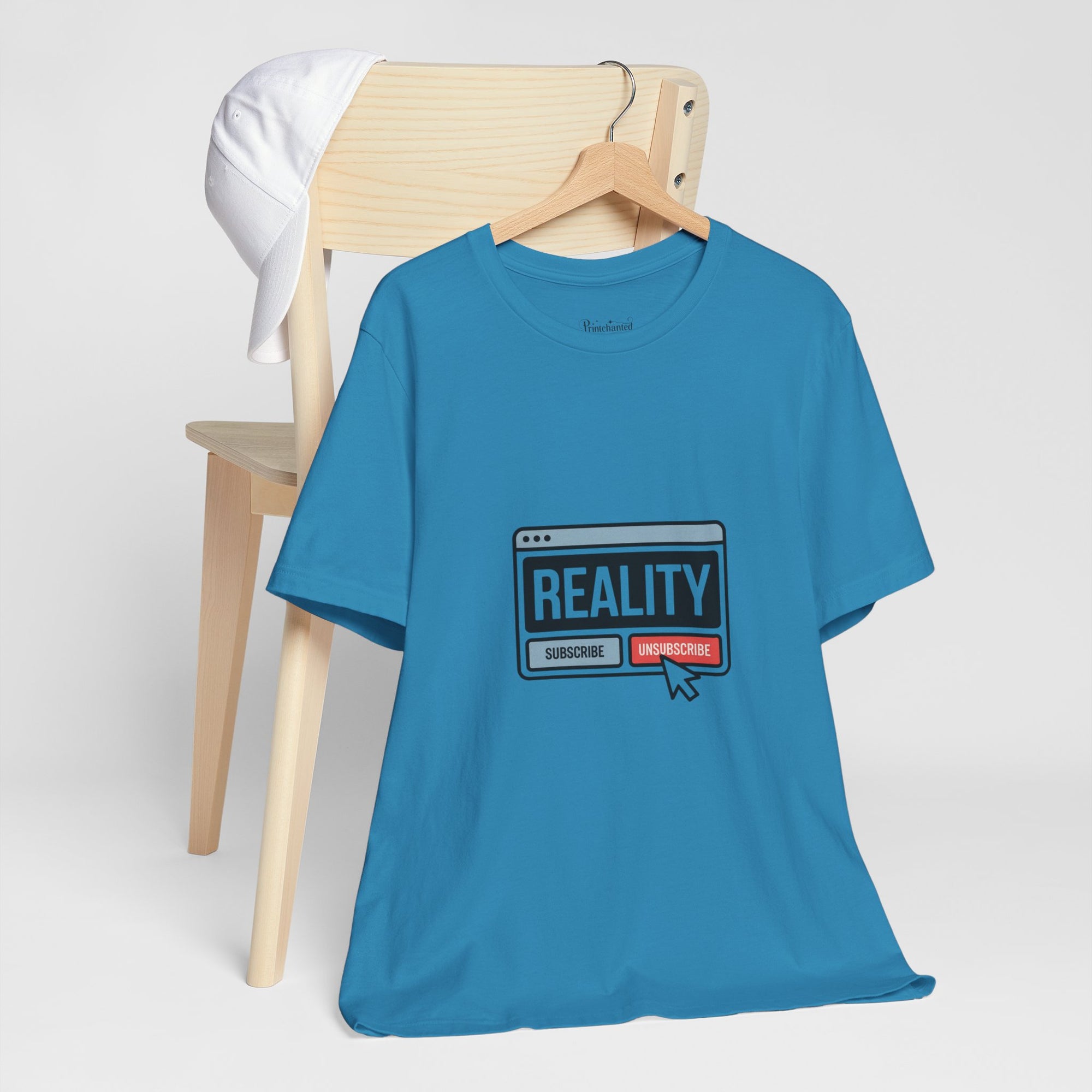 Reality Click Unisex Tee, Funny Graphic Shirt, Casual Wear, Geeky Apparel, Gift for Him/Her, Cool Tee for Everyday Style