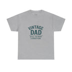 “Vintage Dad Still in Mint Condition – Funny Father’s Day Graphic Unisex Heavy Cotton T-Shirt, Retro Dad Gift Tee for Birthday, Father’s Day and other Holidays