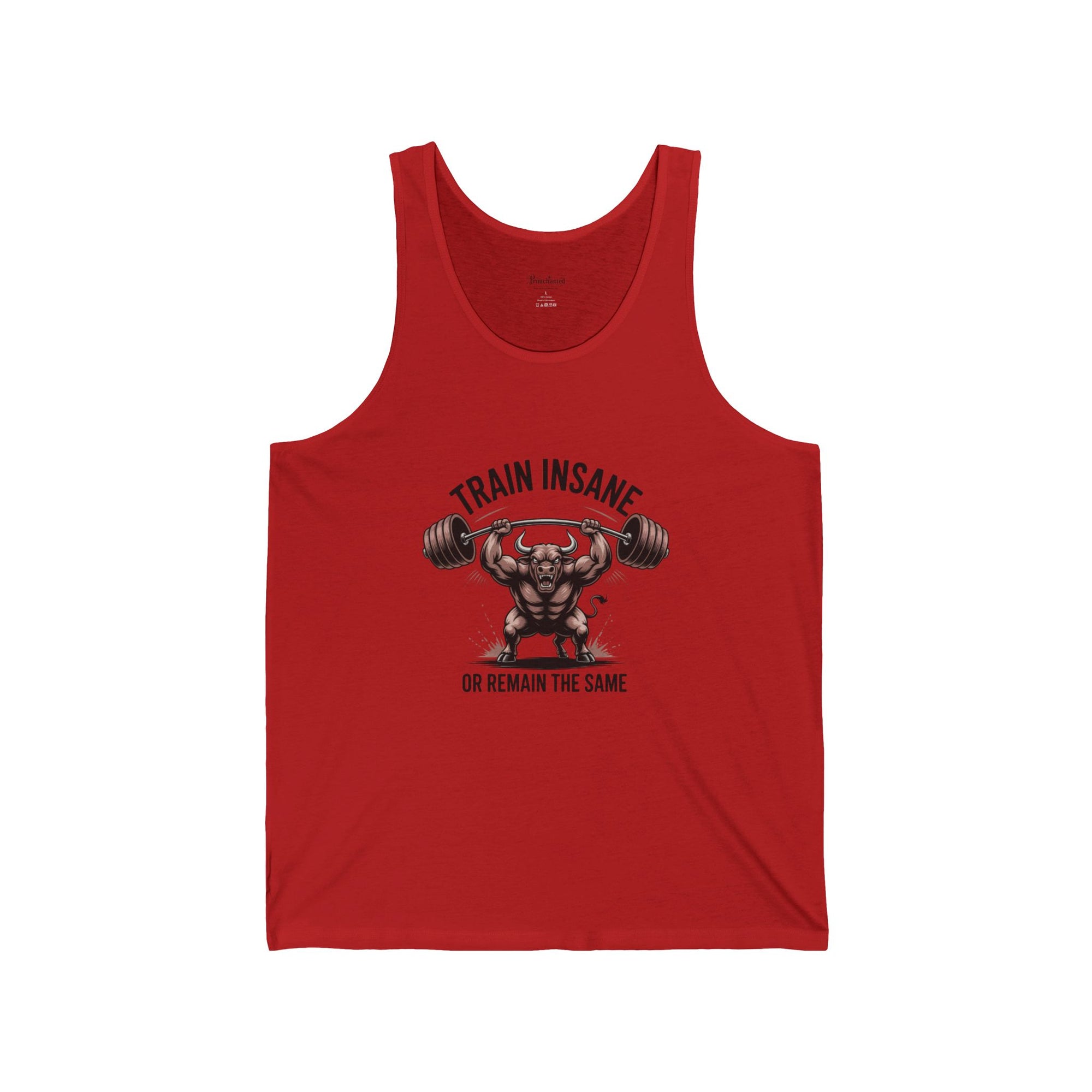 Train Insane Unisex Jersey Tank, Motivational Workout Shirt, Fitness Apparel, Gym Wear, Gifts for Fitness Enthusiasts