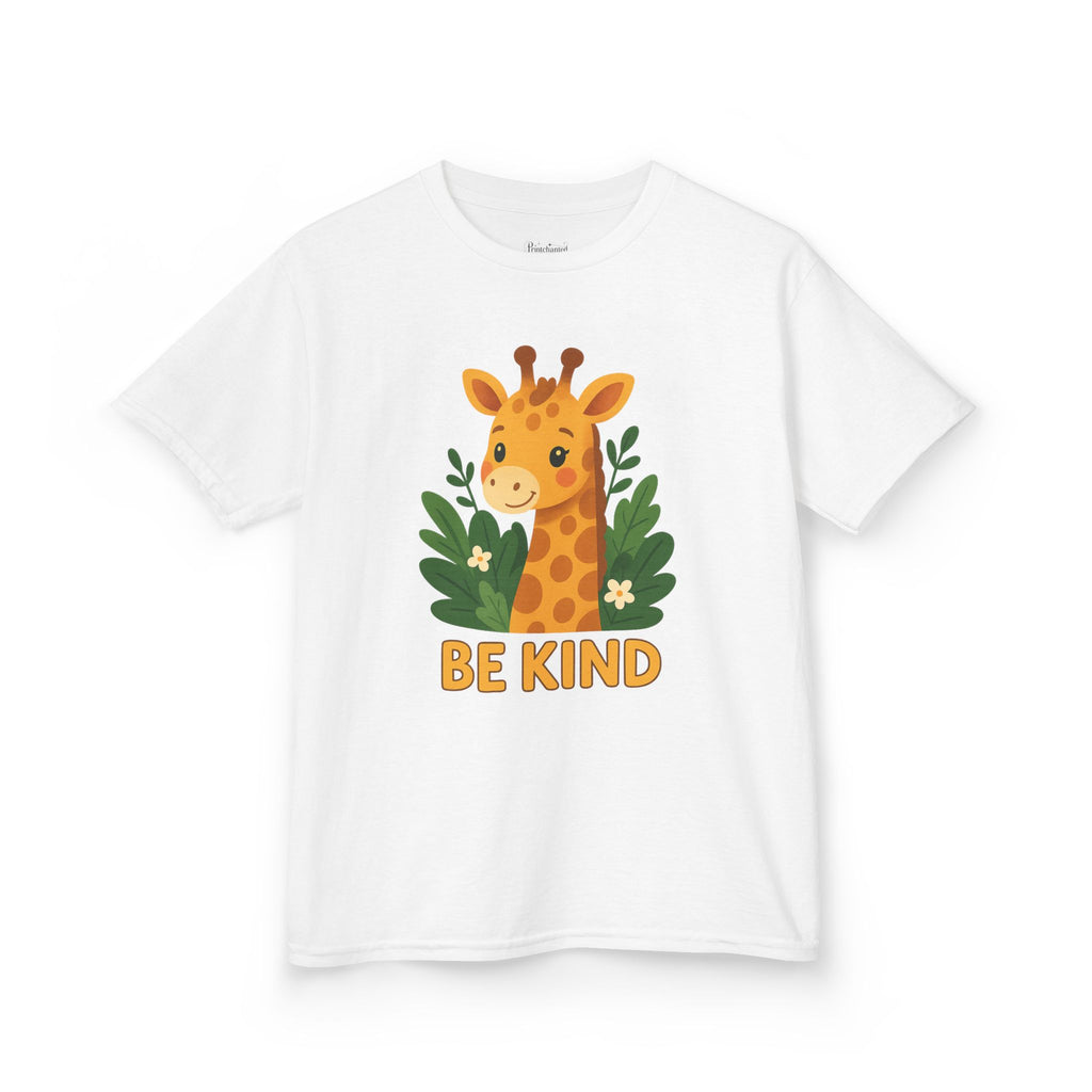 Kids Giraffe Tee - Be Kind T-Shirt, Children's Graphic Tee, Eco-Friendly Cotton Tee, Gift for Kids, Toddler Birthday Shirt