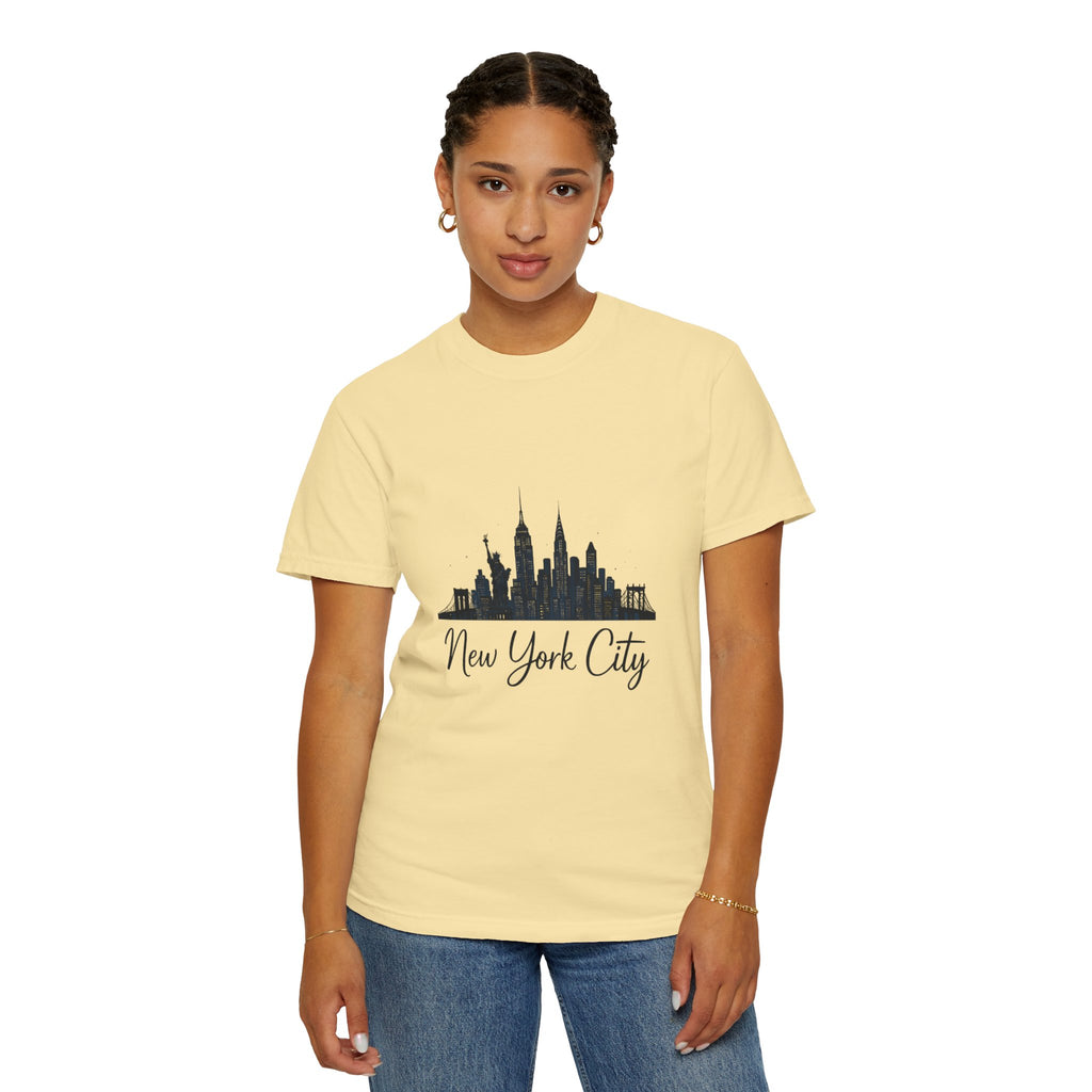 New York City Skyline Unisex T-Shirt, Casual City Tee, NYC Souvenir Shirt, Travel Gift, Urban Fashion Top