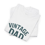 “Vintage Dad Still in Mint Condition – Funny Father’s Day Graphic Unisex Heavy Cotton T-Shirt, Retro Dad Gift Tee for Birthday, Father’s Day and other Holidays